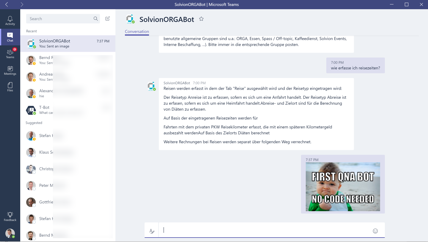 How to create your own Q&A bot for Microsoft Teams without code
