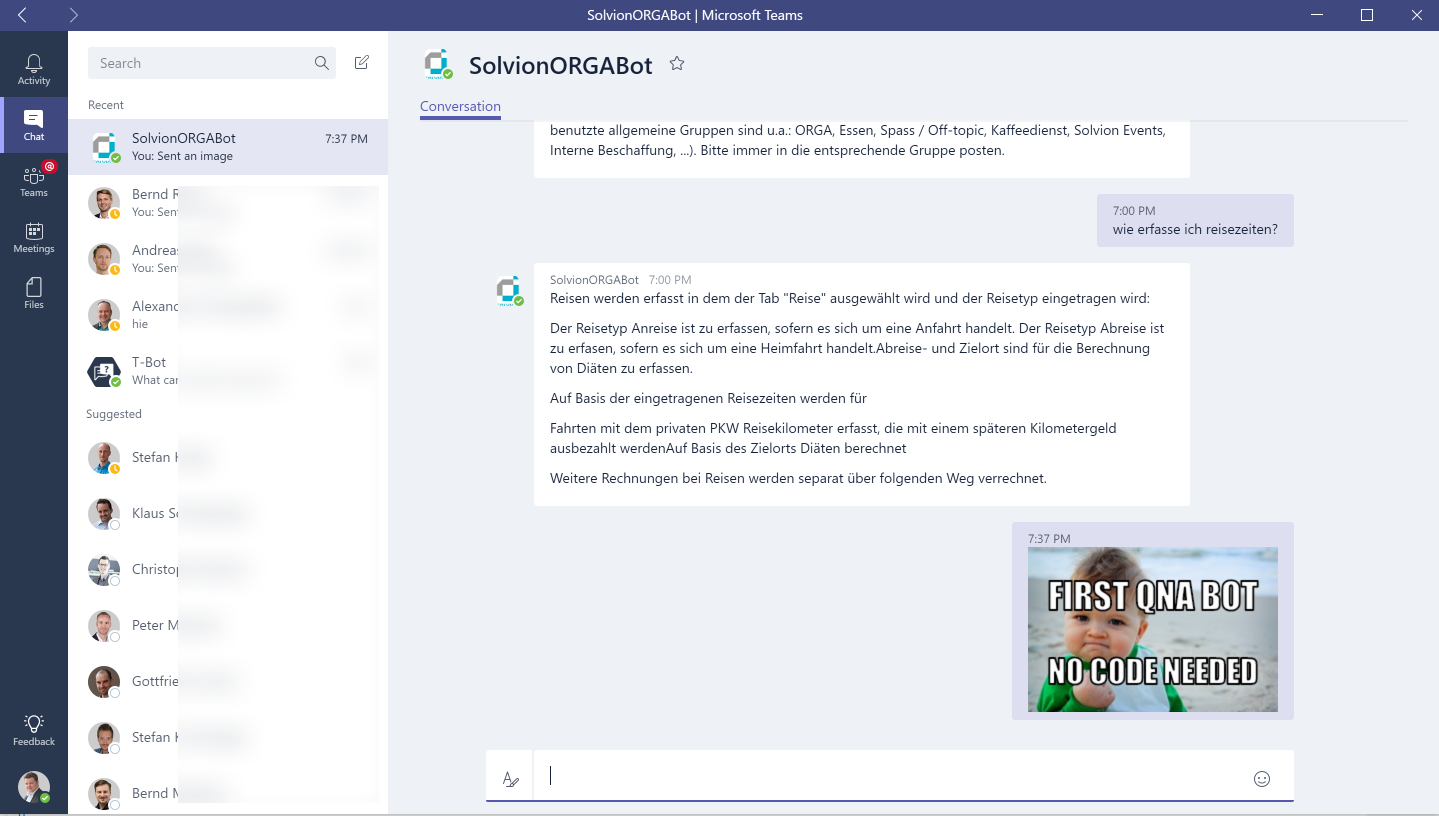 Wie man einen Q&A Bot für Microsoft Teams erstellt ohne eine Zeile zu coden