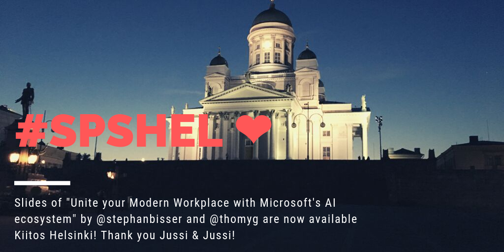 SharePoint Saturday Helsinki 2019