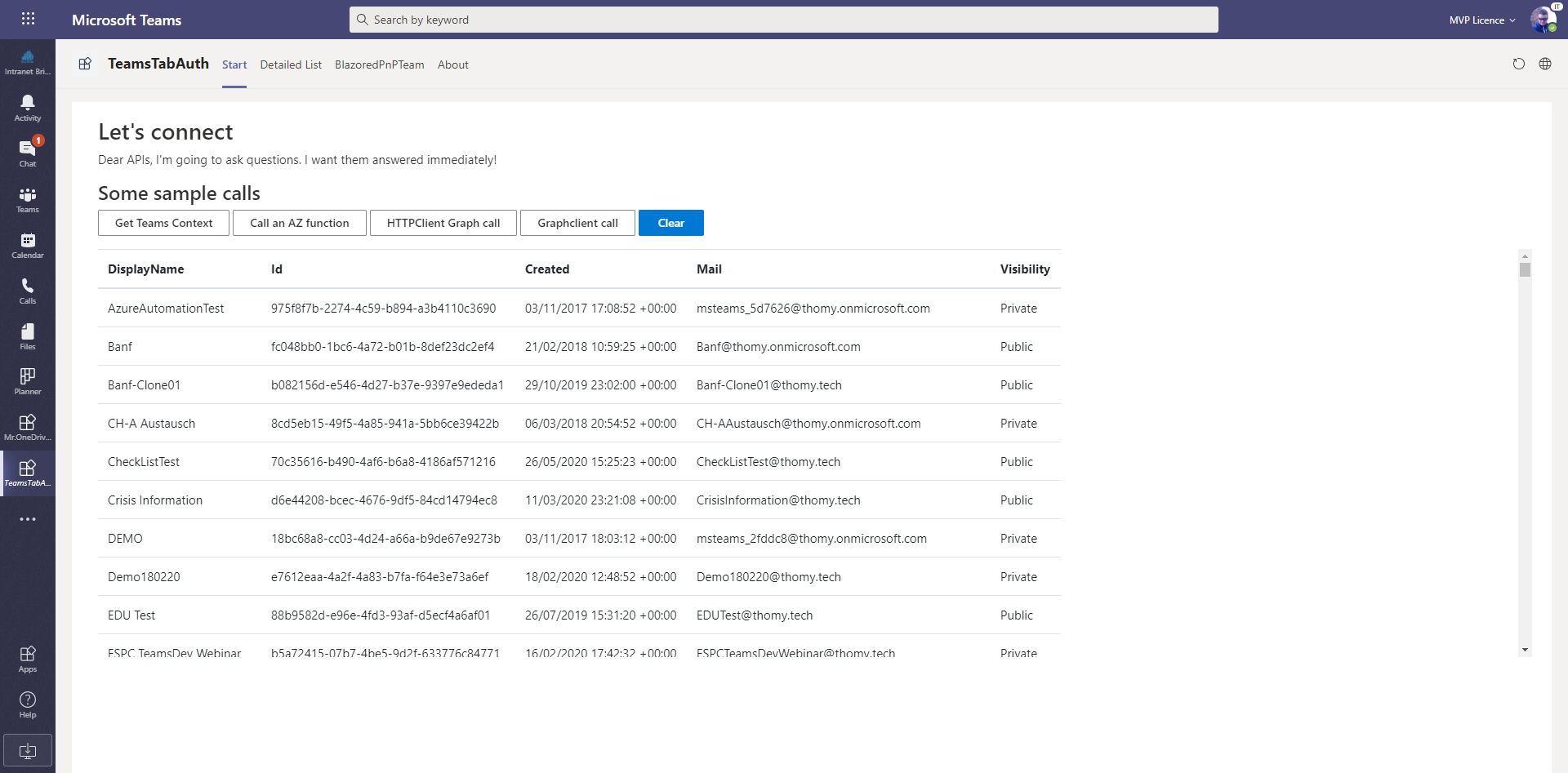 Create a Microsoft Teams Tab with Blazor